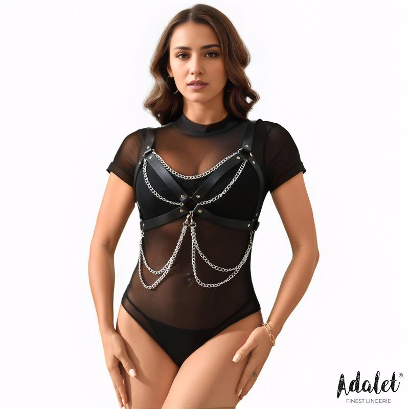 Noelle Arnes para Pecho Cuero Vegano con Cadenas Talla Unica