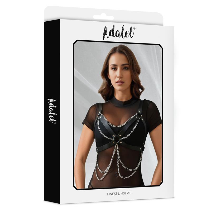 Noelle Arnes para Pecho Cuero Vegano con Cadenas Talla Unica