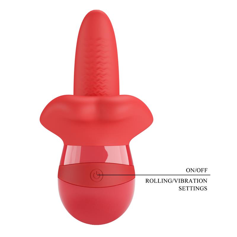 Obelia Estimulador con Vibracion y Movimiento Lengua