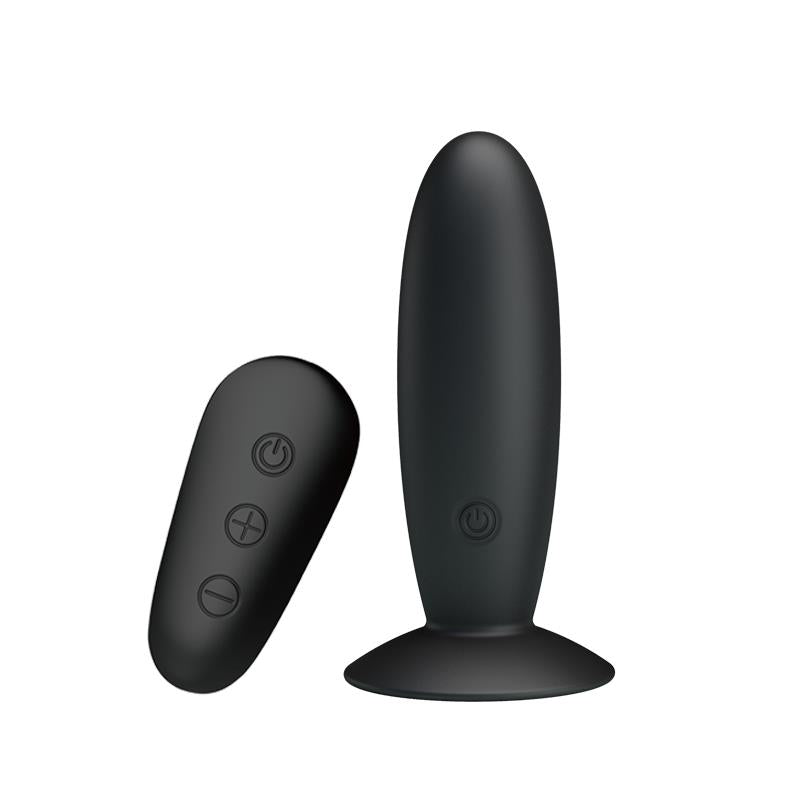 Plug Anal con Vibracion y Control Remoto USB