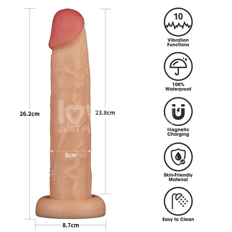 Power Basics Dildo con Vibracion 10