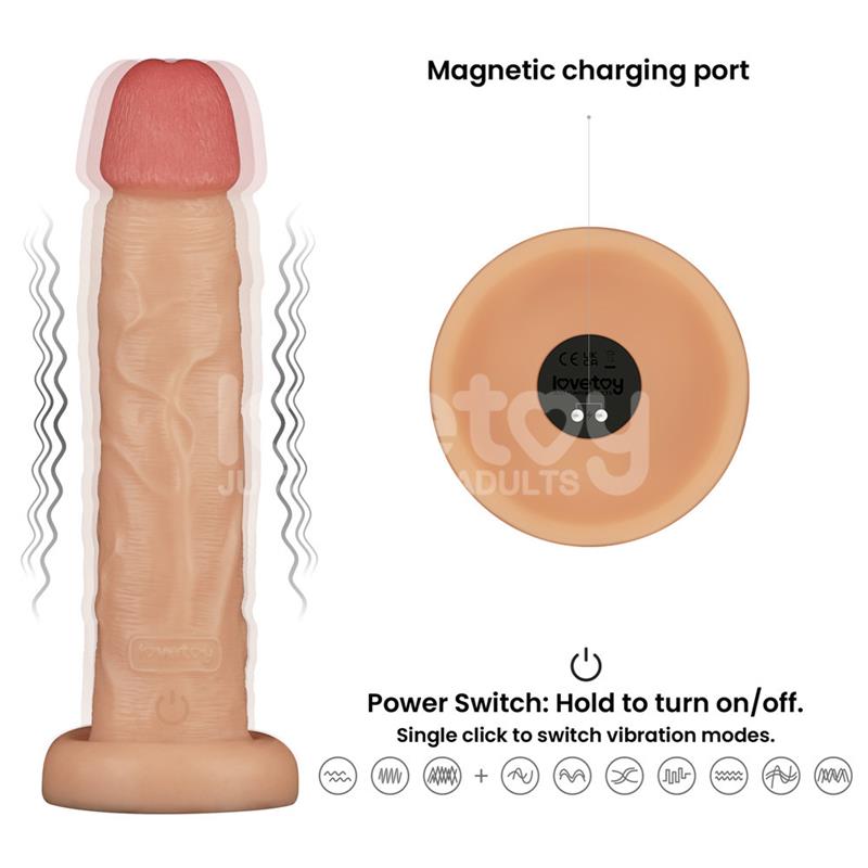 Power Basics Dildo con Vibracion 10