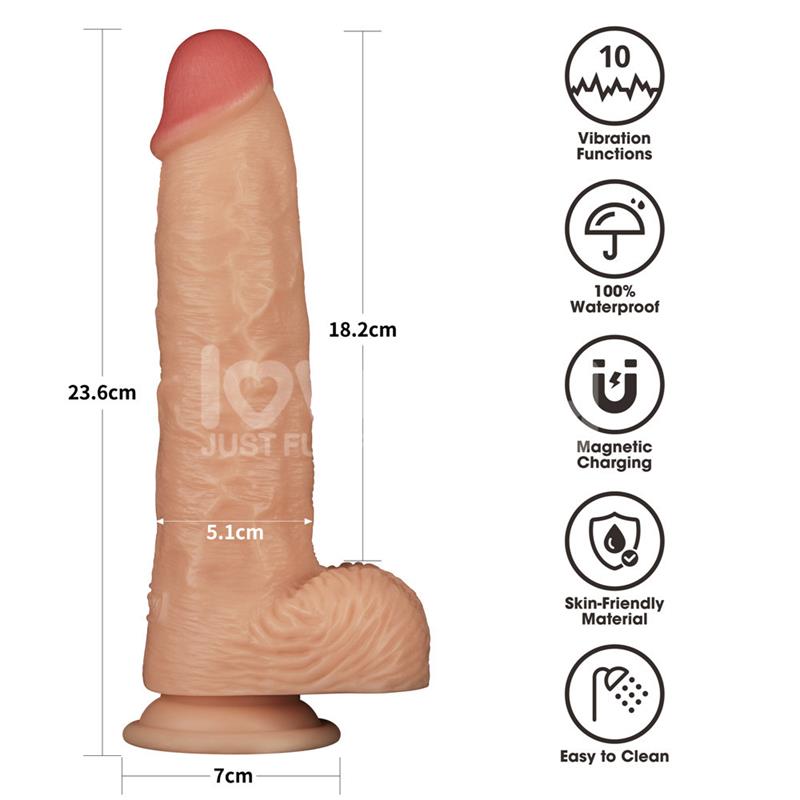 Power Basics Dildo con Vibracion 95