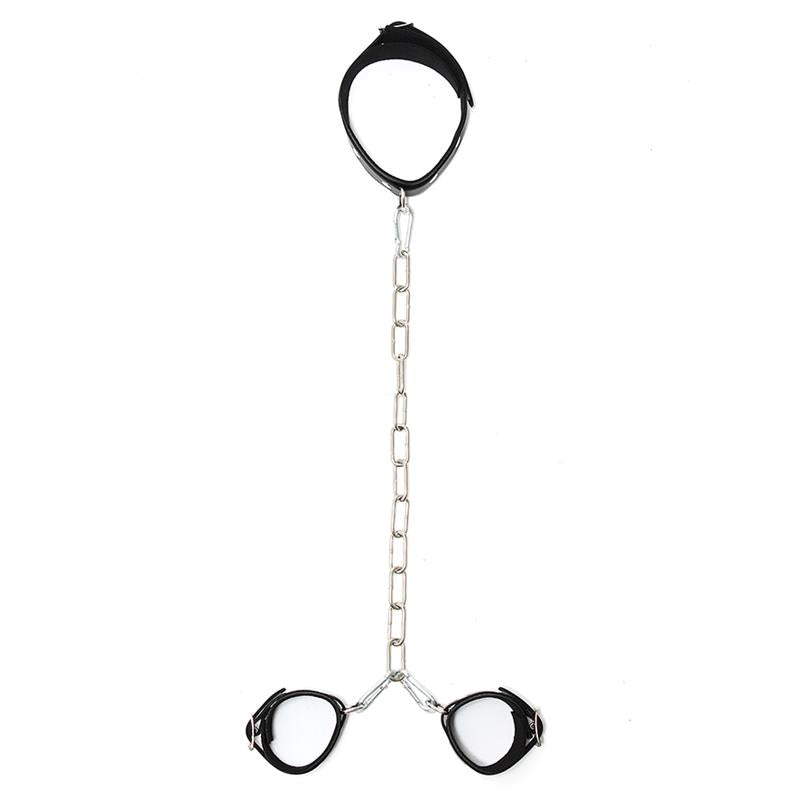 Collar con Esposas Cadena Ajustables