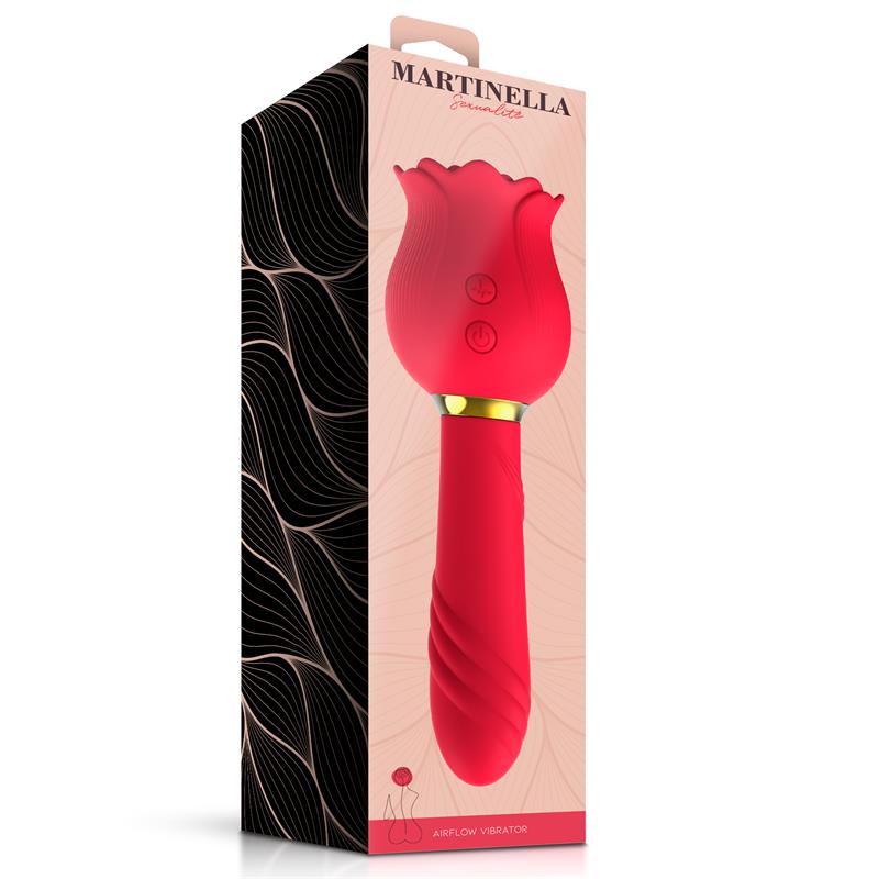 Rosa con Succion y Vibrador 2 en 1