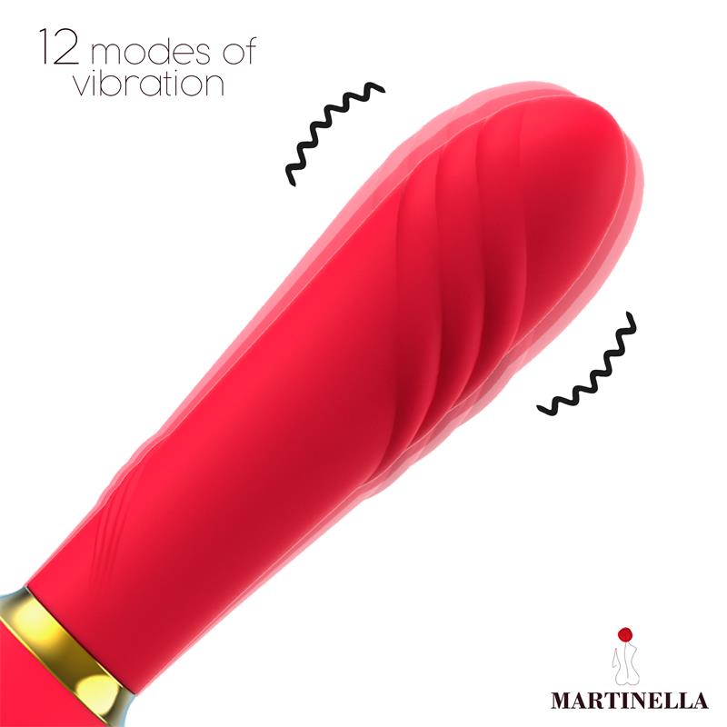 Rosa con Succion y Vibrador 2 en 1