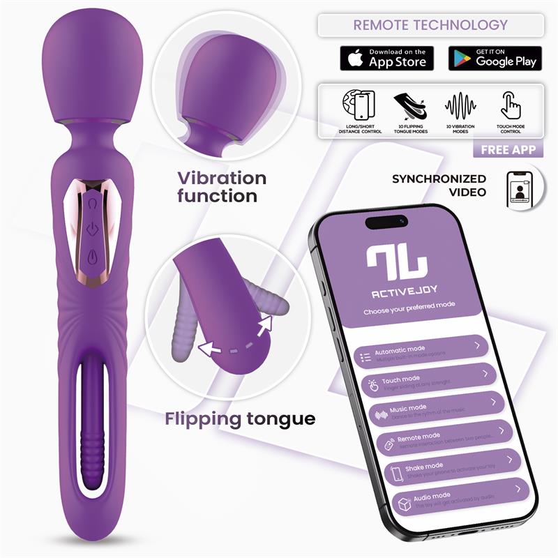 Salma Masajeador con Flipping Tongue y Vibracion con App