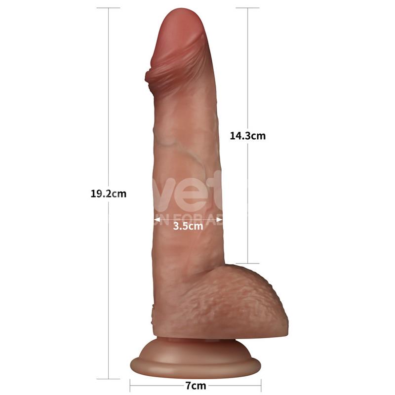 Sliding Pro Dildo Piel Deslizante Retractil Dual Layer 75