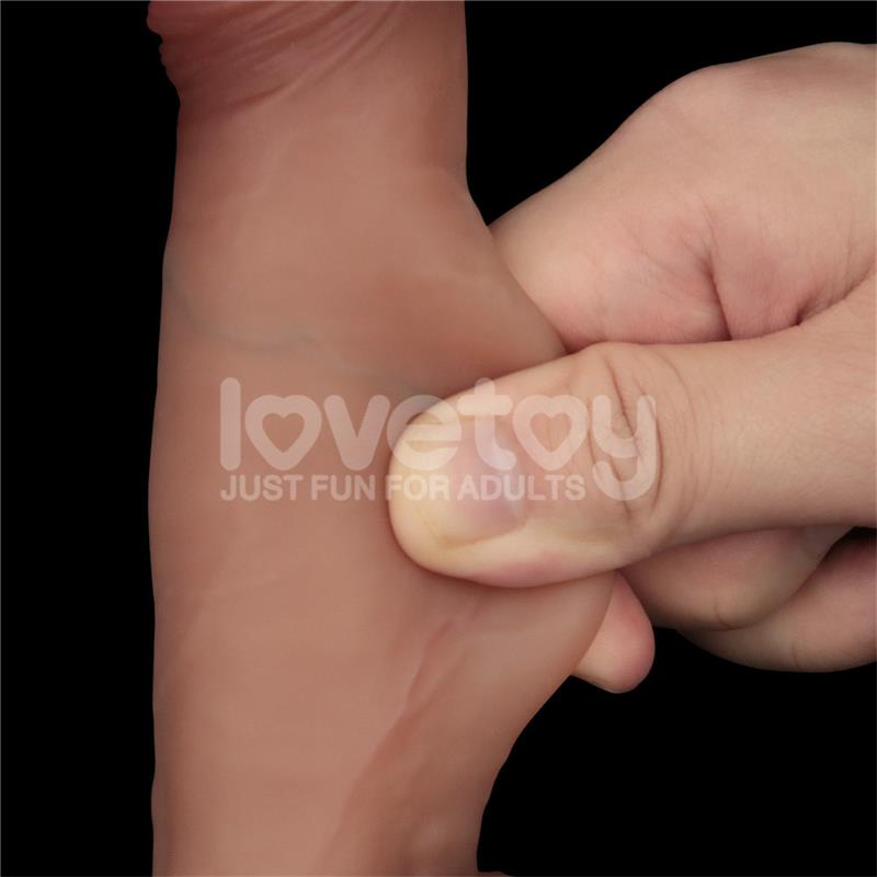 Sliding Pro Dildo Piel Deslizante Retractil Dual Layer 75