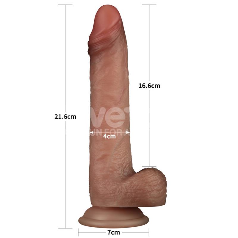 Sliding Pro Dildo Piel Deslizante Retractil Dual Layer 85