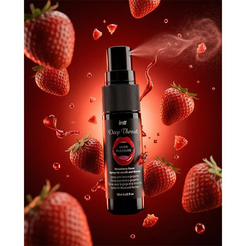 Spray para Sexo Oral Deep Throat Fresa 12 ml