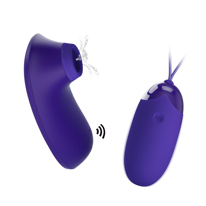 Succionador de Clitoris y Huevo Vibrador