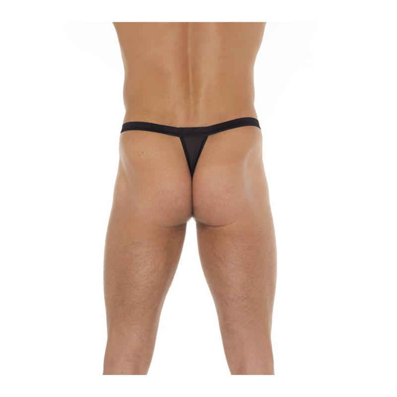 Tanga con Tiras Negro Talla Unica