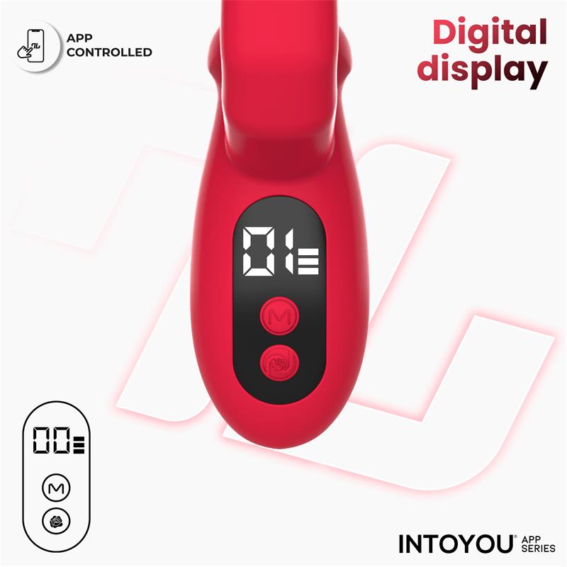 Tingly Vibrador con Finger y Movimiento Waving con APP