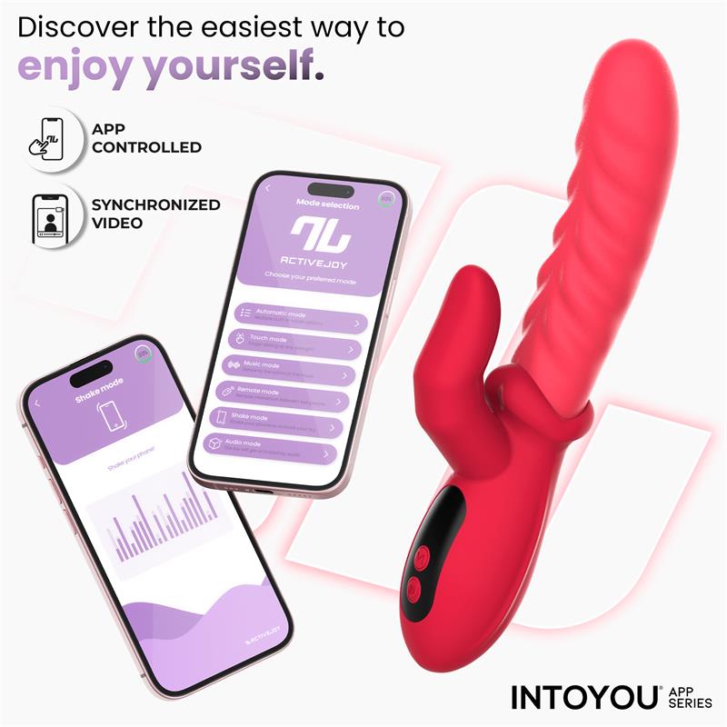 Tingly Vibrador con Finger y Movimiento Waving con APP