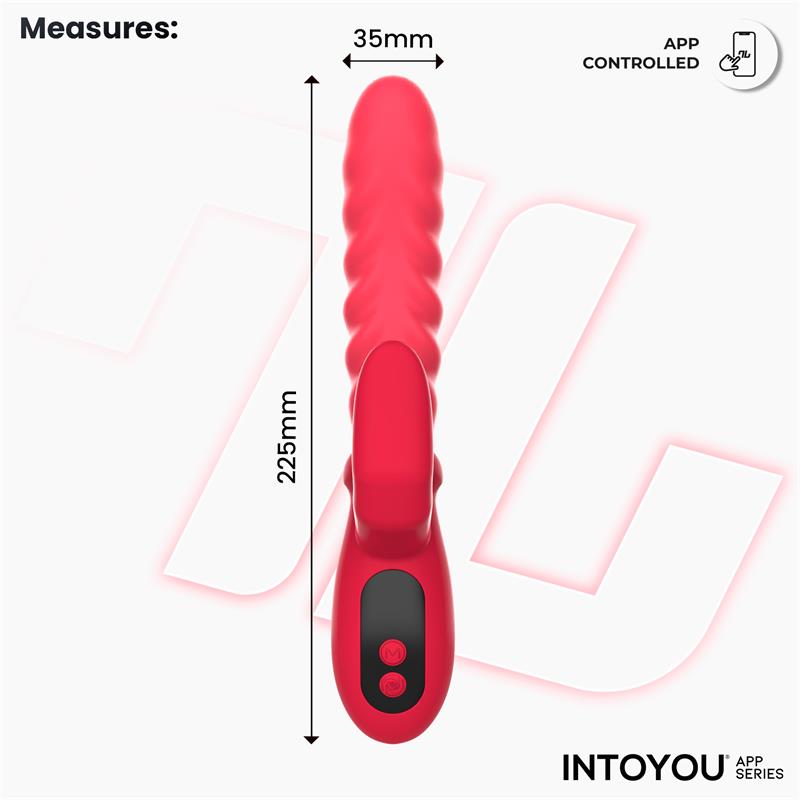 Tingly Vibrador con Finger y Movimiento Waving con APP