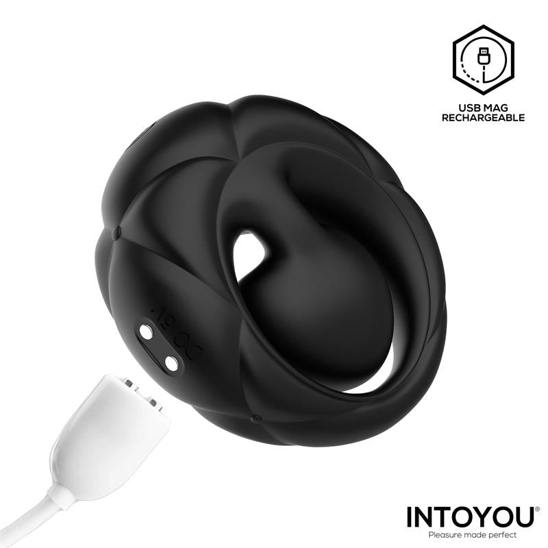 Torus Anillo Vibrador con Bola Clitoriana con Control Remoto USB