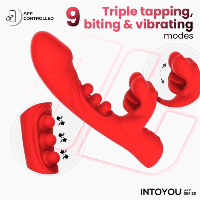 Trixy Vibrador con Tapping y Biting con App