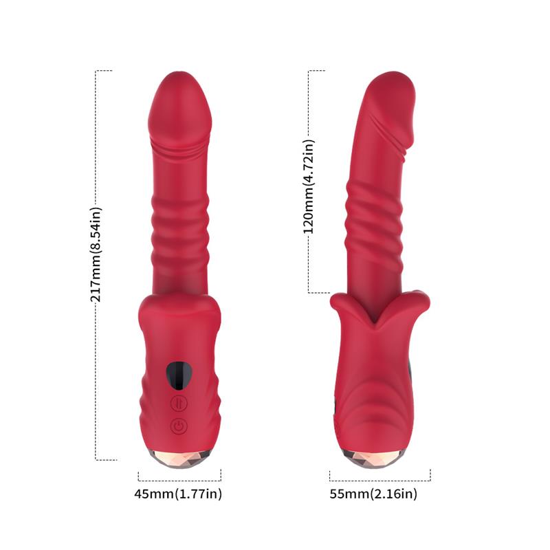 Vibrador con Thrusting Punto G y Pantalla Digital
