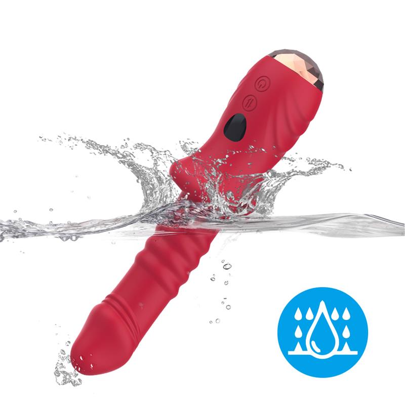 Vibrador con Thrusting Punto G y Pantalla Digital