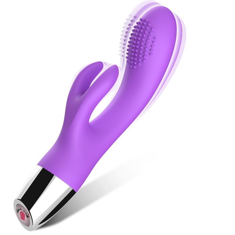Vibrador Conejito Flexible Purpura