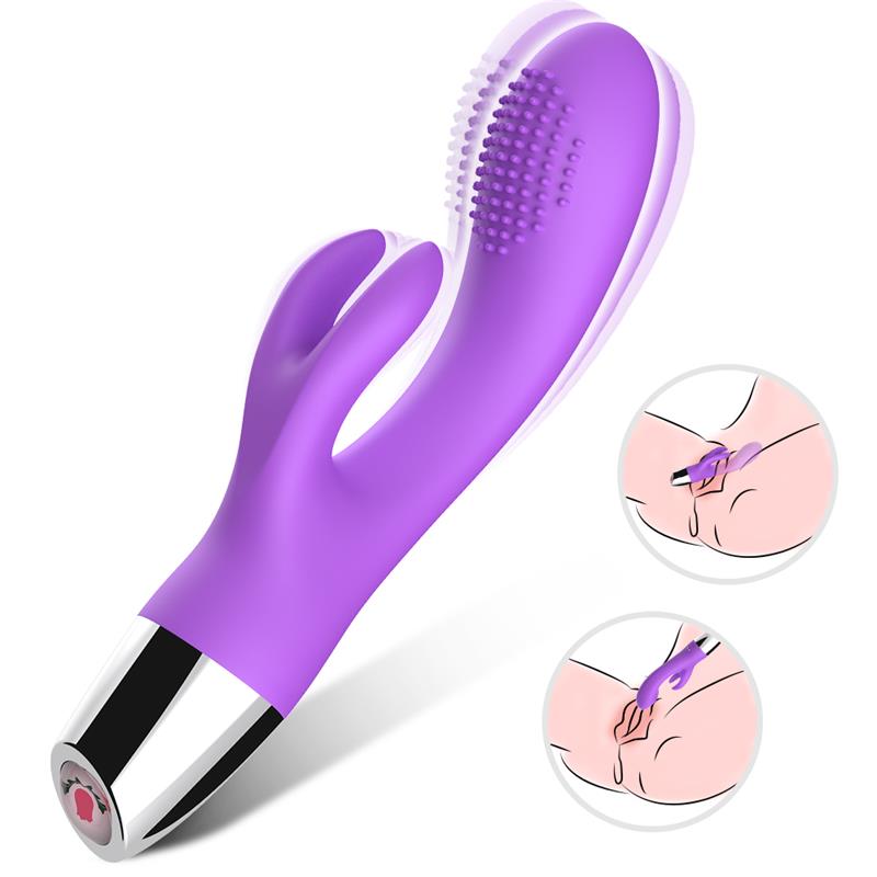 Vibrador Conejito Flexible Purpura