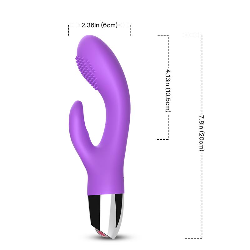 Vibrador Conejito Flexible Purpura