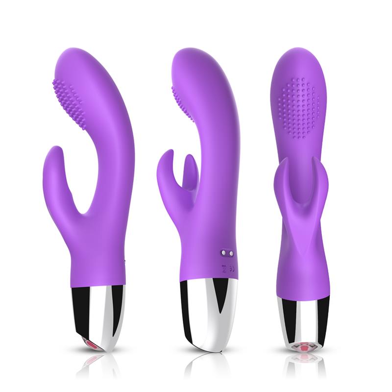 Vibrador Conejito Flexible Purpura