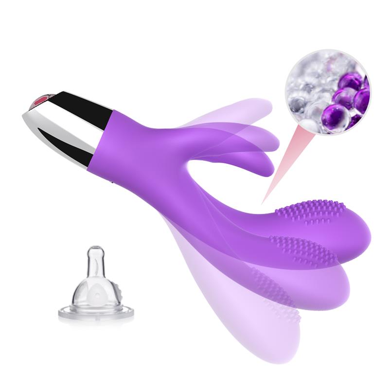 Vibrador Conejito Flexible Purpura