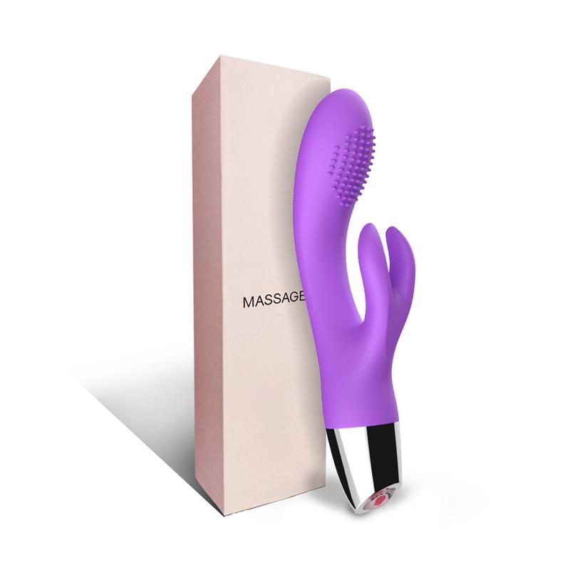 Vibrador Conejito Flexible Purpura