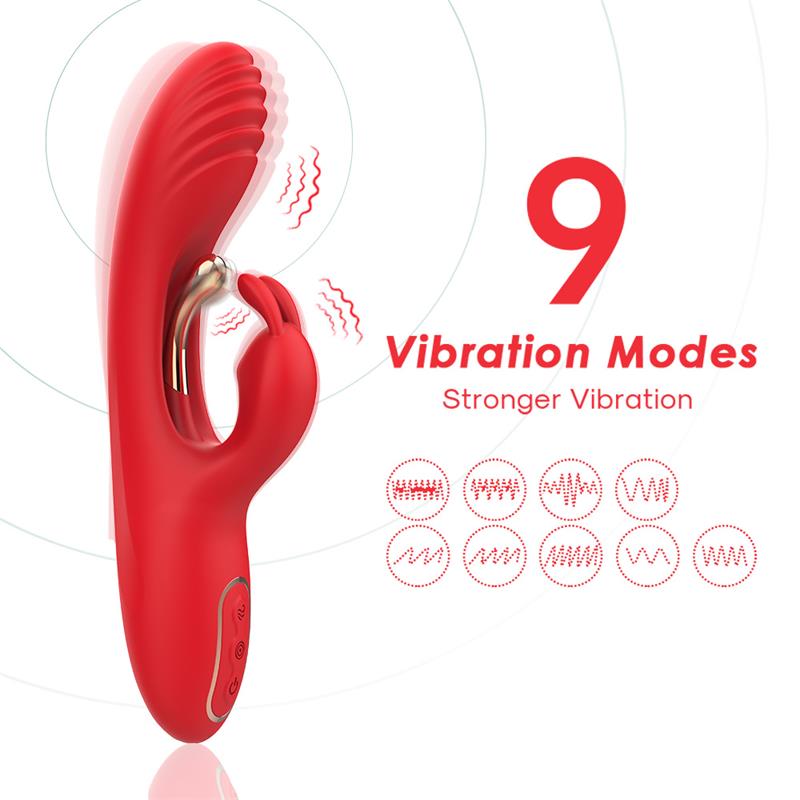 Vibrador Tickler con Rabbit Silicona