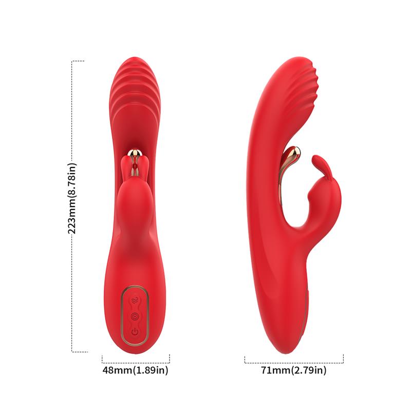 Vibrador Tickler con Rabbit Silicona